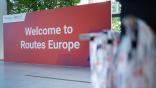 Welcome to Routes Europe sign