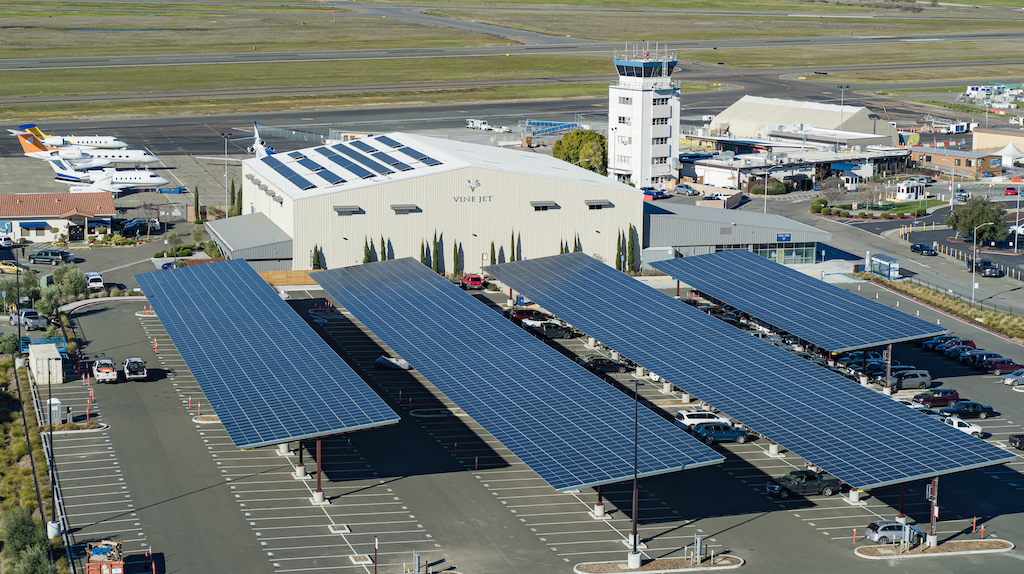 Wine Country Airport Installs Solar Canopy | Aviation Week Network - Vimarsana News