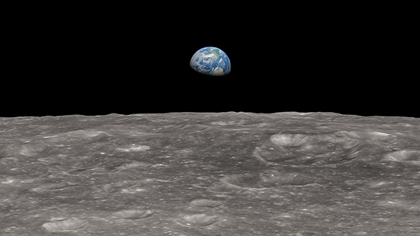 Earthrise [2340x2327] : r/space