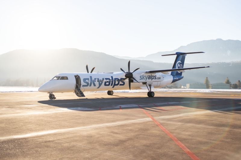 SkyAlps' Grounded Dash 8-400s Face Slow Return | Aviation Week