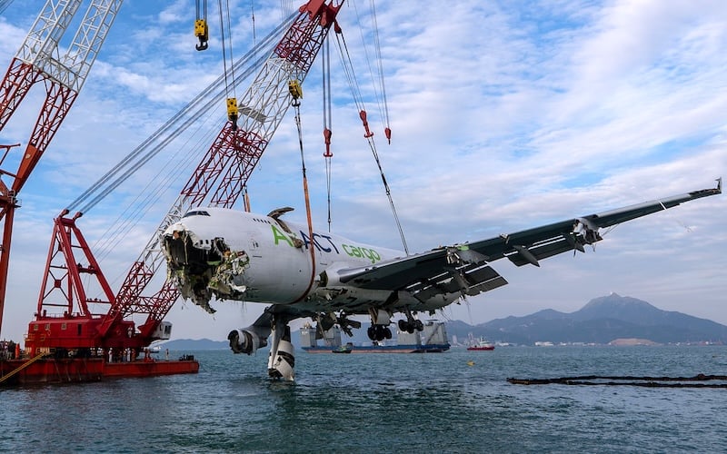 Boeing 747 Freighter Salvaged After Hong Kong Runway Excursion