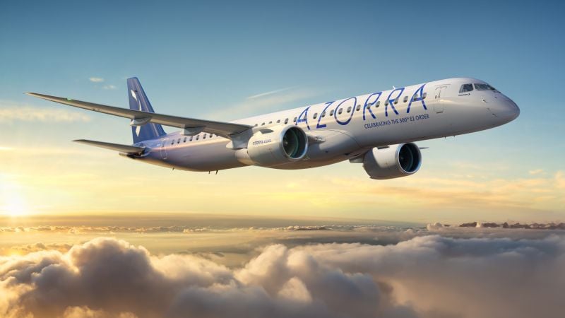 Azorra Orders 15 More Embraer E195-E2