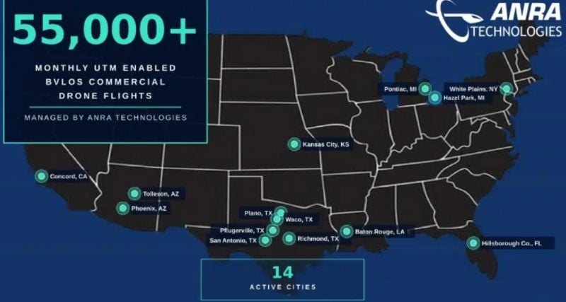 Anra Tops 55,000 Monthly BVLOS Flights As Commercial Drone Ops Scale