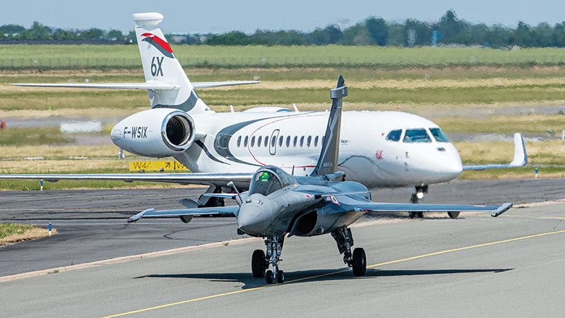 Dassault's Dual Model Validates Production, Despite Falcon Lag