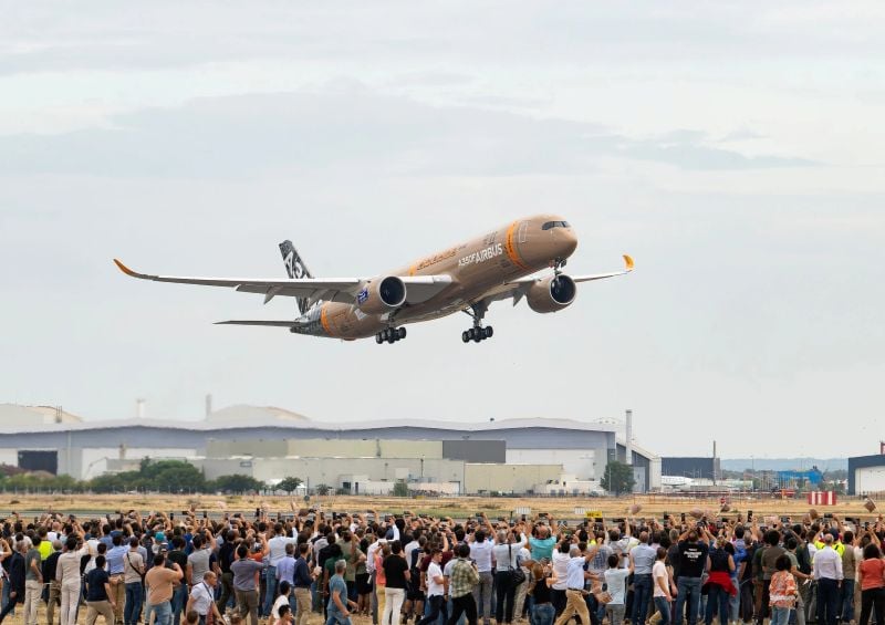 Airbus A350F Completes First Flight