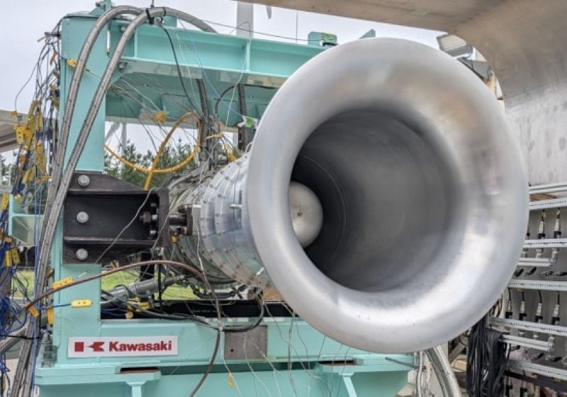 Kawasaki Demonstrates Low-NOx Hydrogen-Fueled Jet Engine