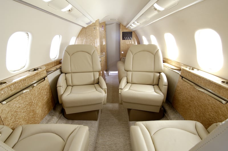 Learjet cabin