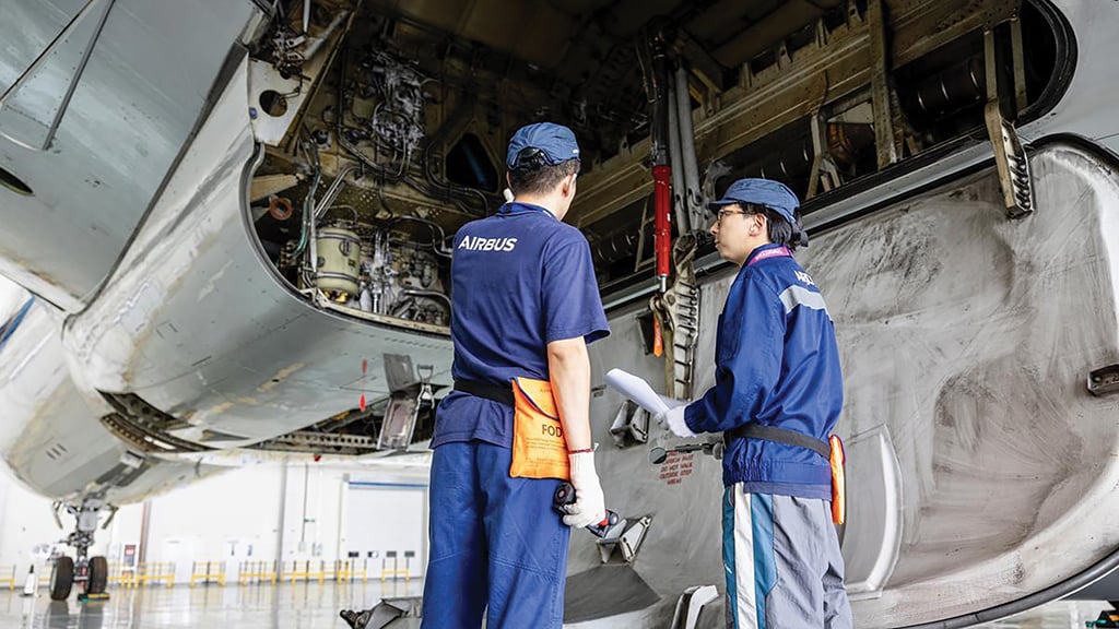 Airbus technicians