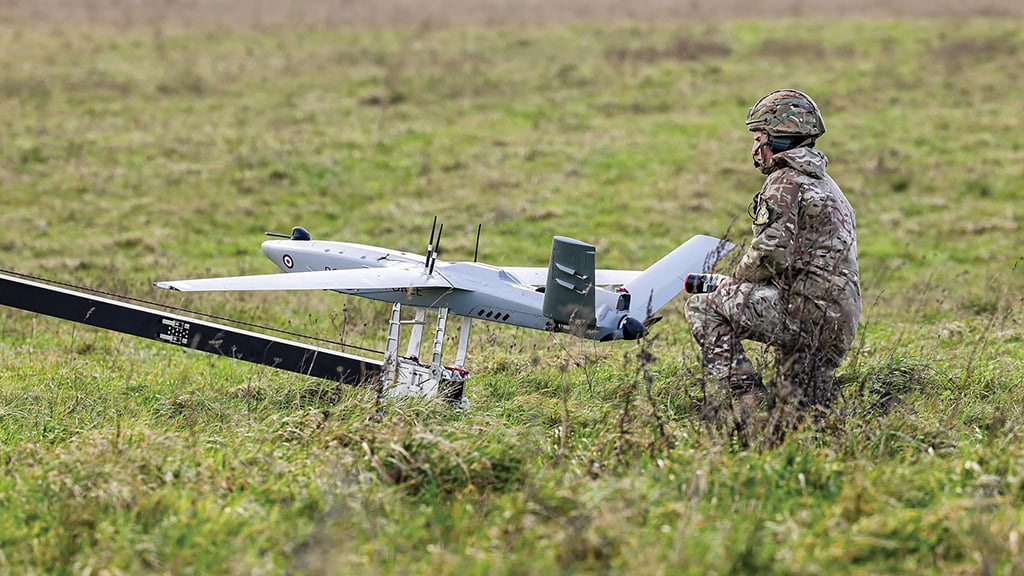 RAF soldier with StormShroud platform