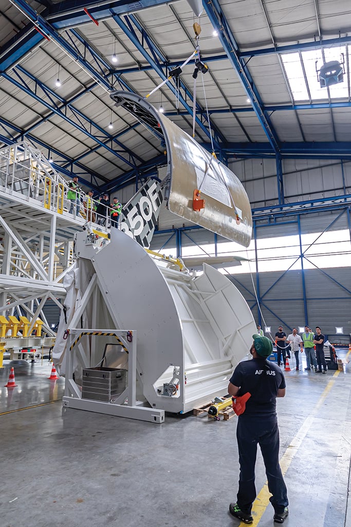 testing an aircraft door