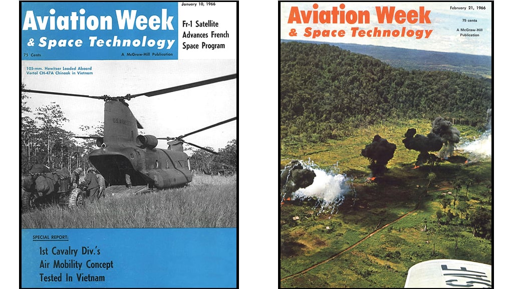two AW&ST covers from 1966