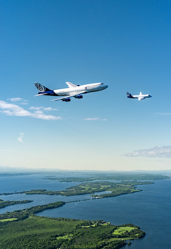 Boeing 747-400 flying testbed