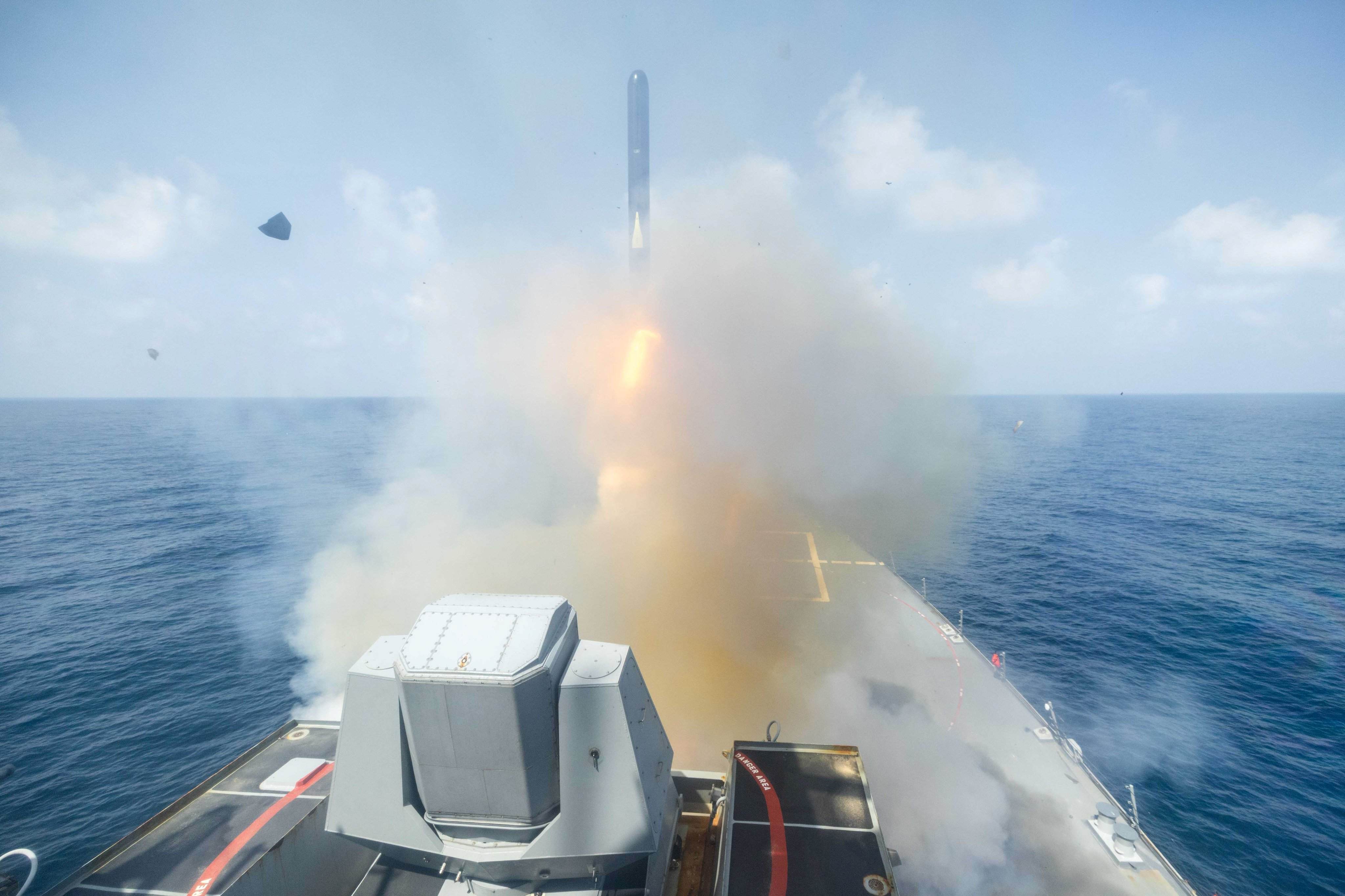 Tomahawk cruise missile launch