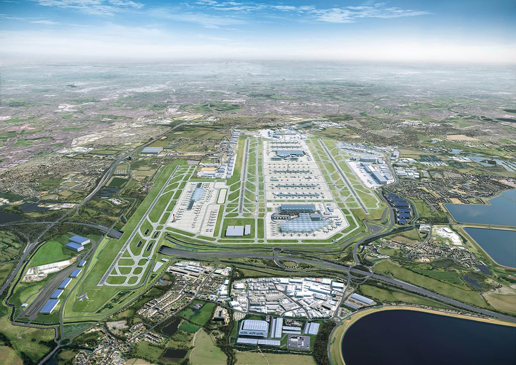 artist rendering of London Heathrow expansion