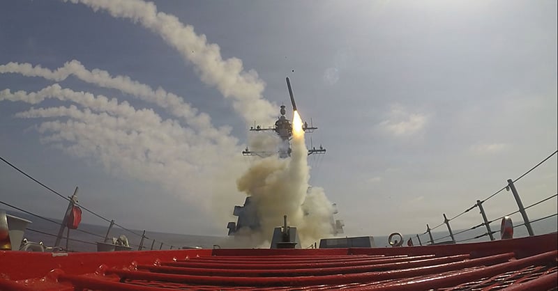 The U.S. RTX Tomahawk missiles targeting air defense and other sites during Operation Epic Fury