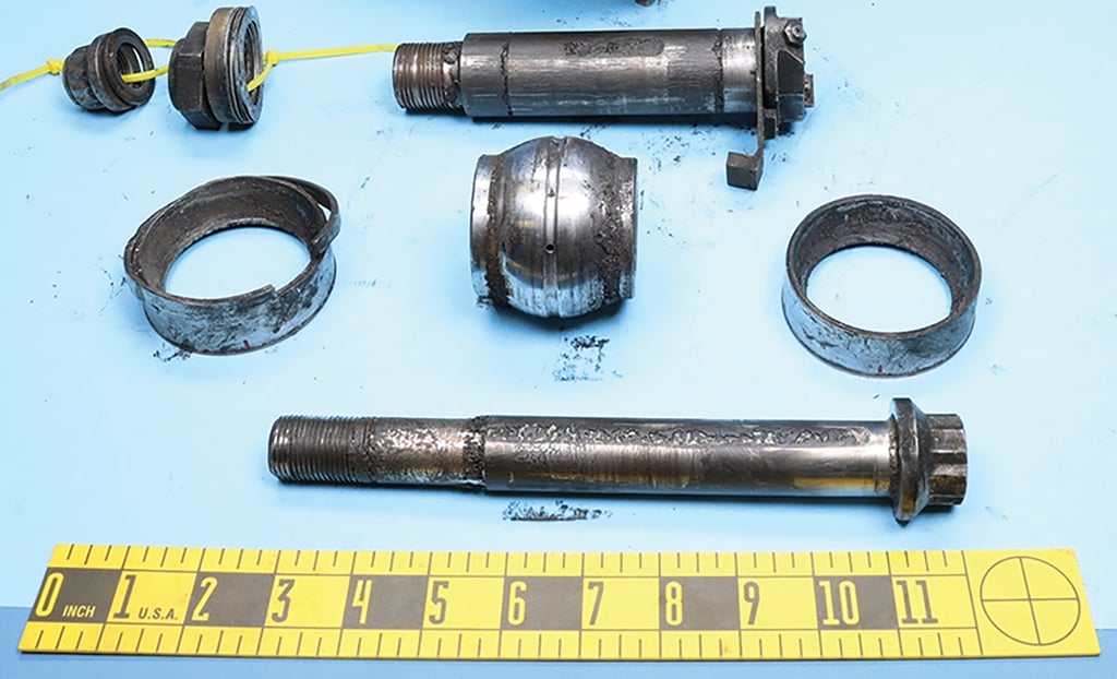 fractured spherical bearing
