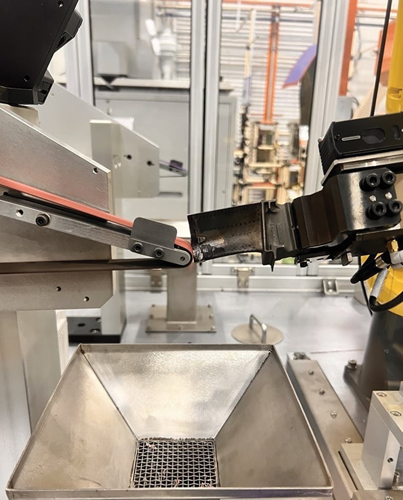 preparation for a weld repair on a high-pressure turbine blade