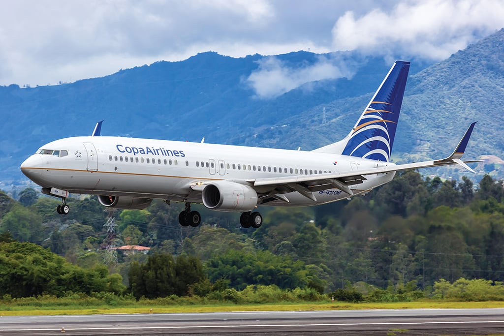 Copa Airlines jet taking off