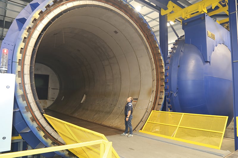 industrial composite-curing autoclave