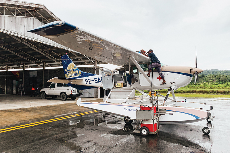 Samaritan Aviation shipping aircraft fuel to Papua New Guinea