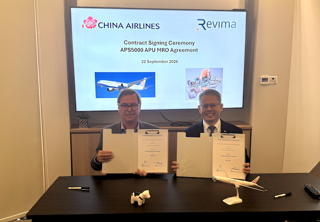 China Airlines and Revima. Credit: Aviation Week