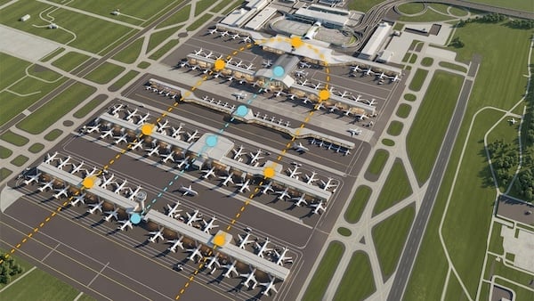 New Dulles gates