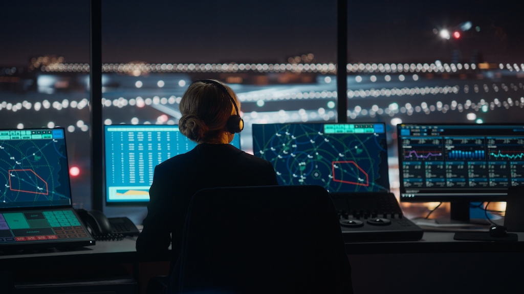 Shutterstock photo of air traffic controller