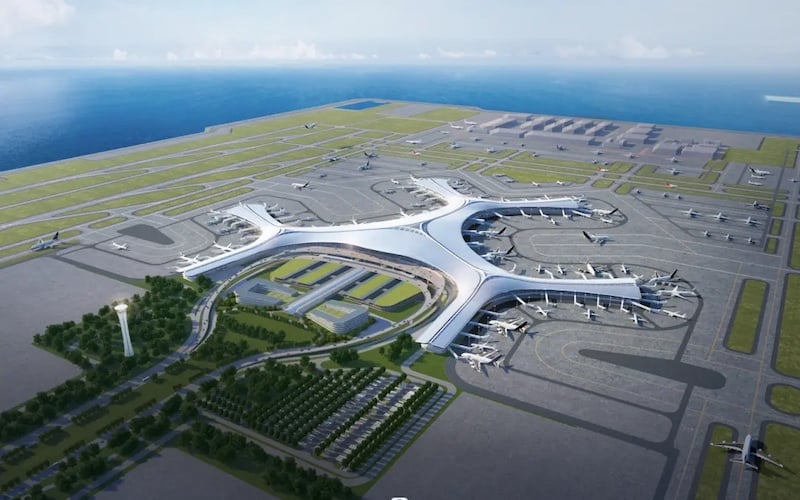 dalian offshore airport concept