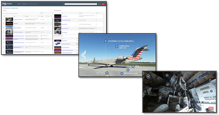 PSA Airlines' SkyTech and Virtual 360 Aircraft tools
