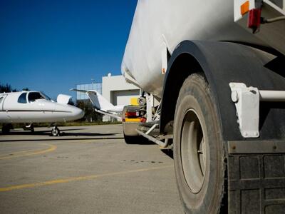 Fueling a business jet 