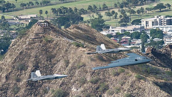 F-22s and B-2s 