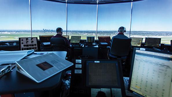 tower controllers at airport