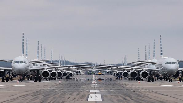aircraft parked at airport