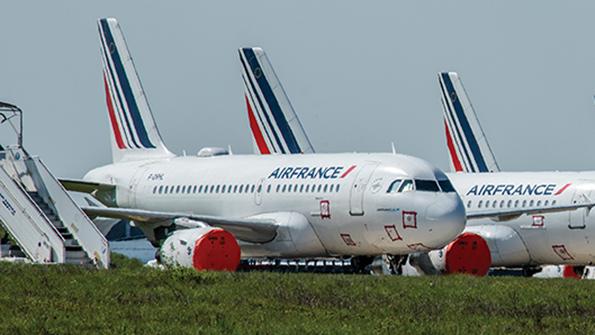 air france parked aircraft