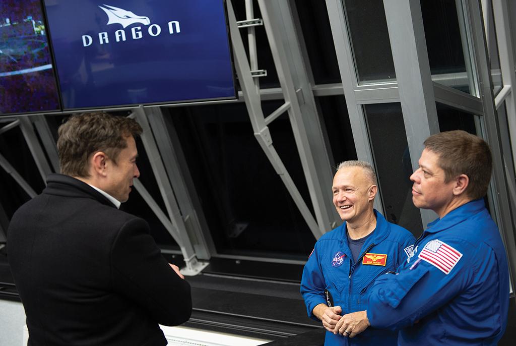 Elon Musk, Doug Hurley and Bob Behnken
