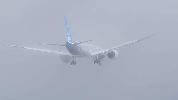 aircraft in flight
