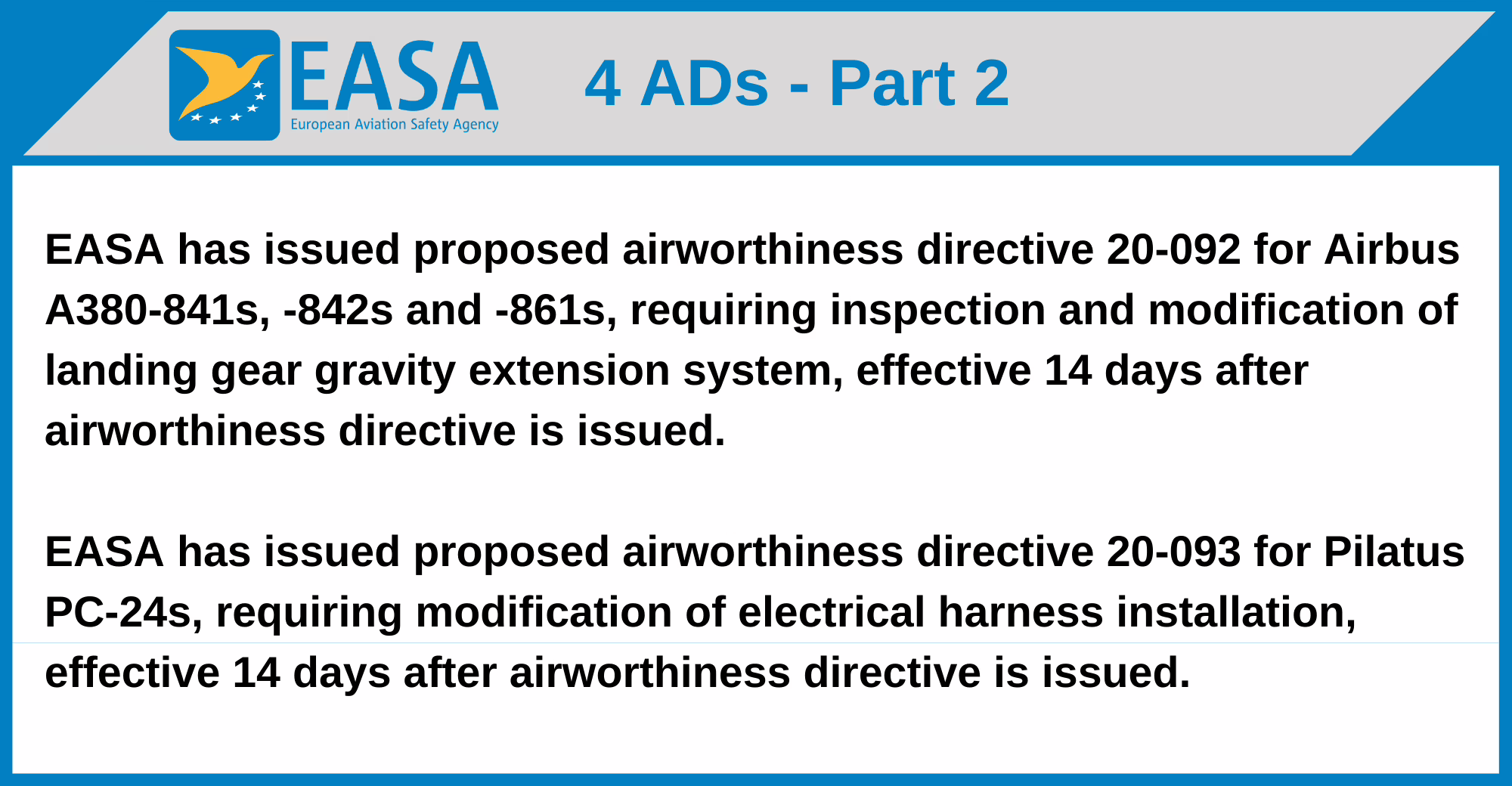 EASA - 4 ADs