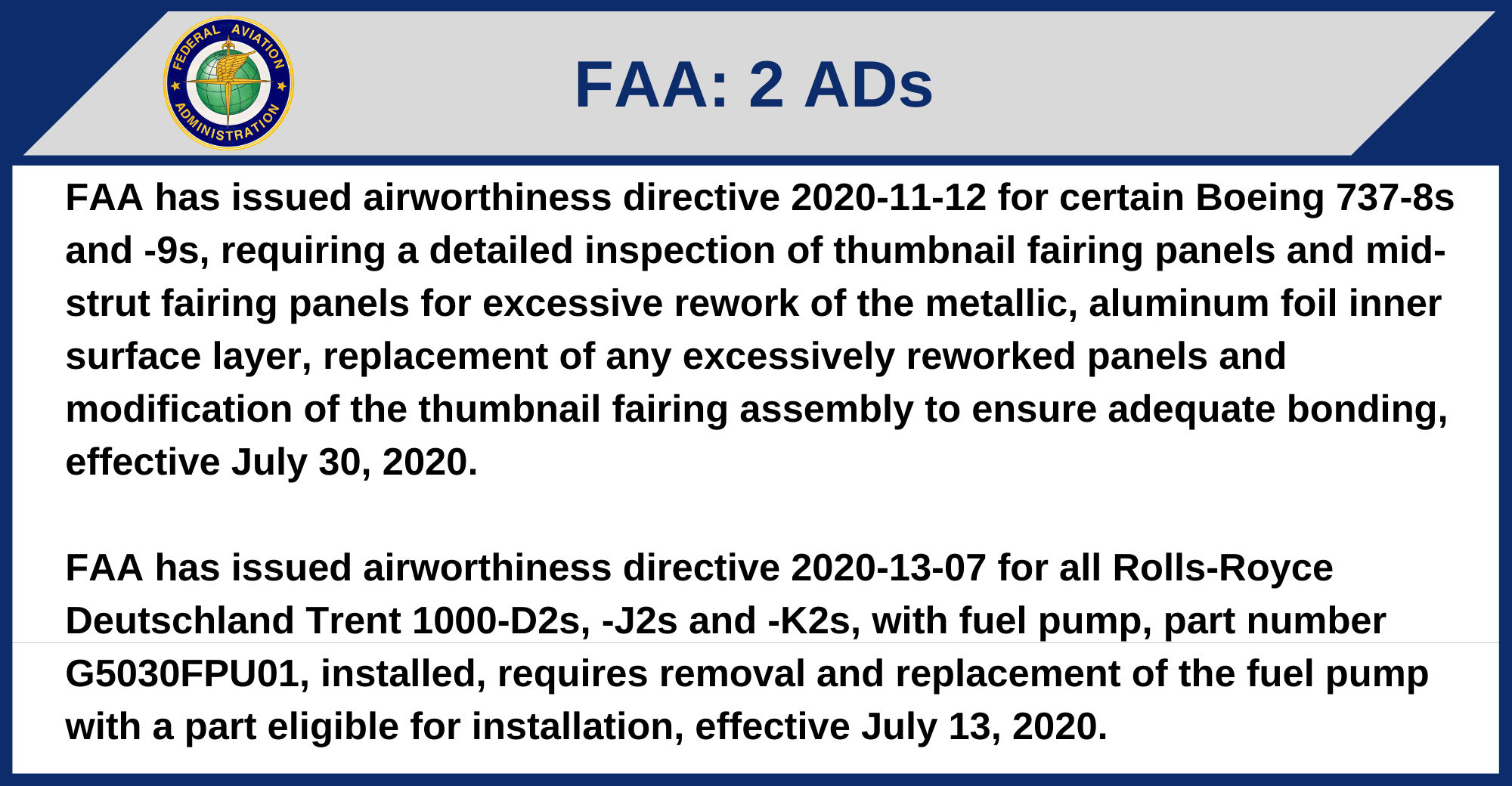 Global Regulatory Update, June 28-July 4, 2020 | Aviation Week Network