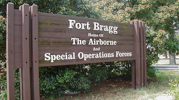 Fort Bragg sign