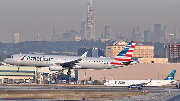 American Airlines landing