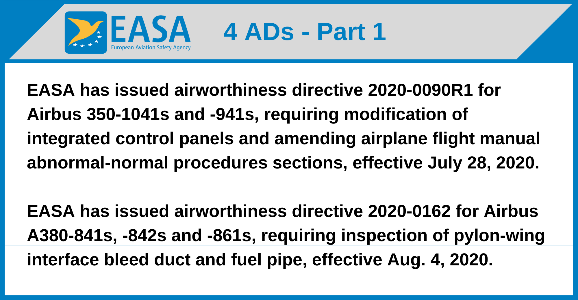 Global Regulatory Update July 26 Aug. 1 2020 Aviation Week Network