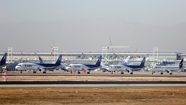 LATAM airliners on tarmac