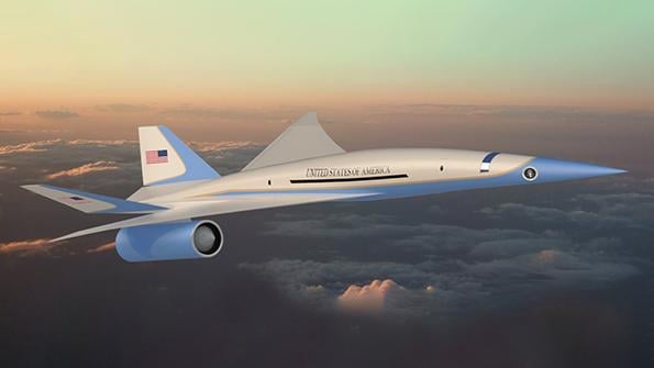 Exosonic supersonic passenger jet concept