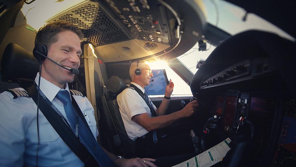 Gulfstream G150 pilots Dan Hoyberg-Nielsen and Steven Foltz