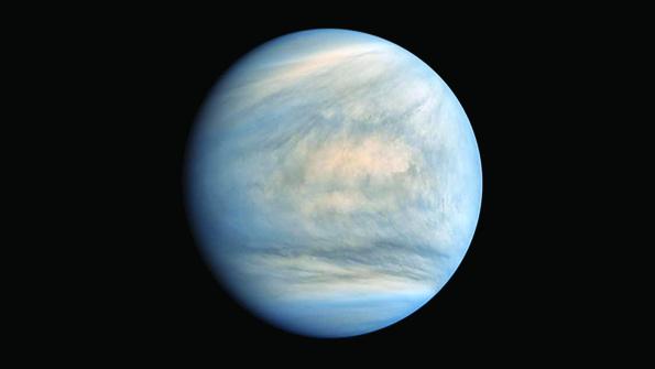 false-color image of Venus