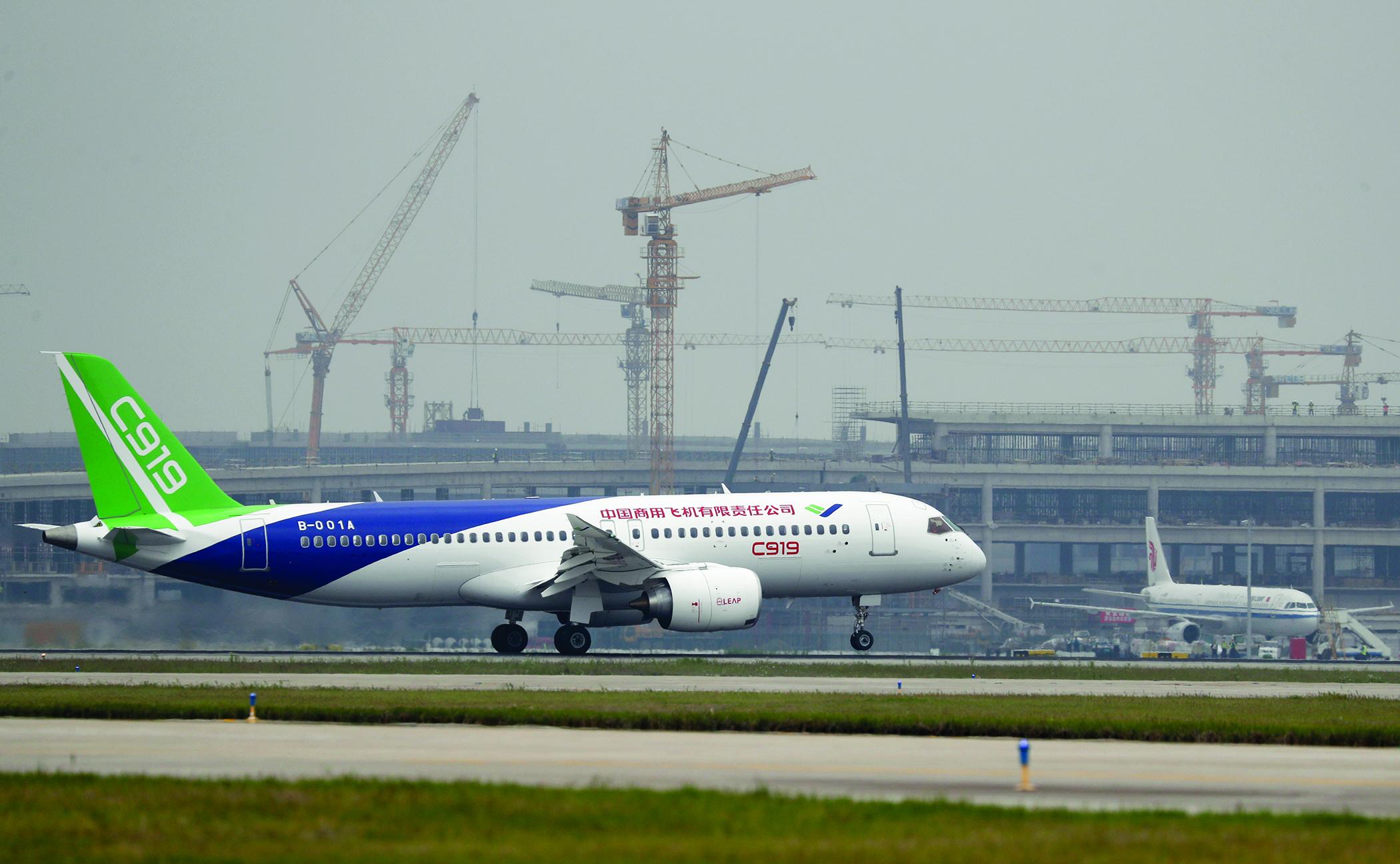 Comac C919 narrow body airliner