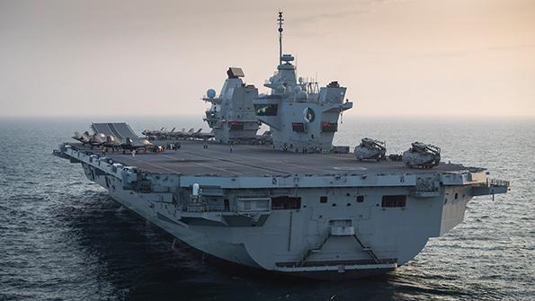 British Royal Navy Queen Elizabeth-class aircraft carrier