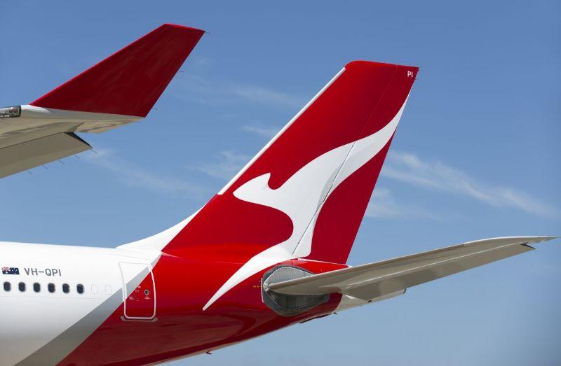Qantas tail of A330