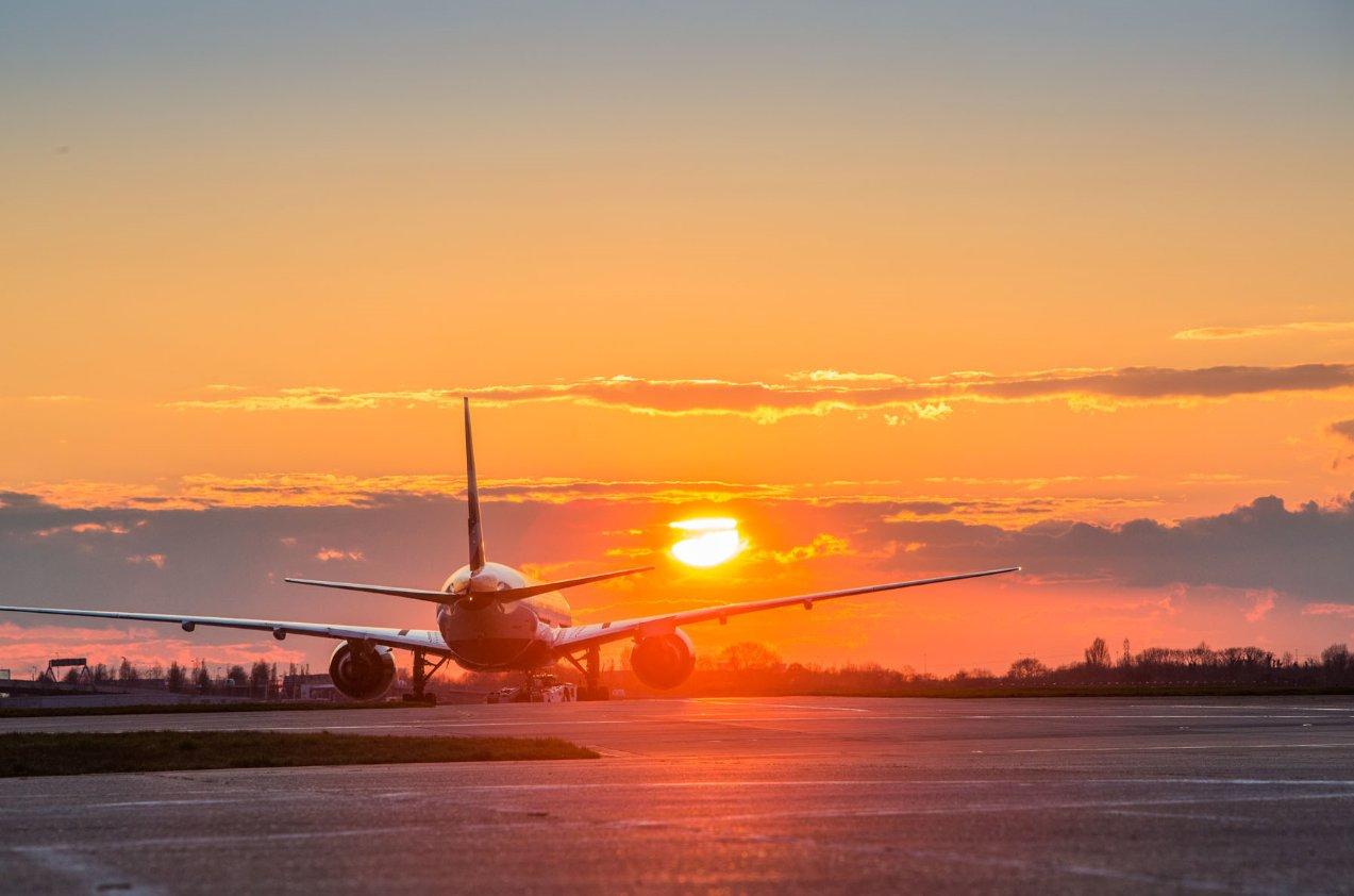 Heathrow Airport sunset