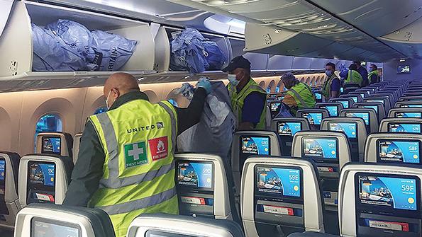United Airlines cargo crew